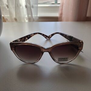 Jones New York Taupe Gradient Cat-Eye Sunglasses with Tortoiseshell Temples